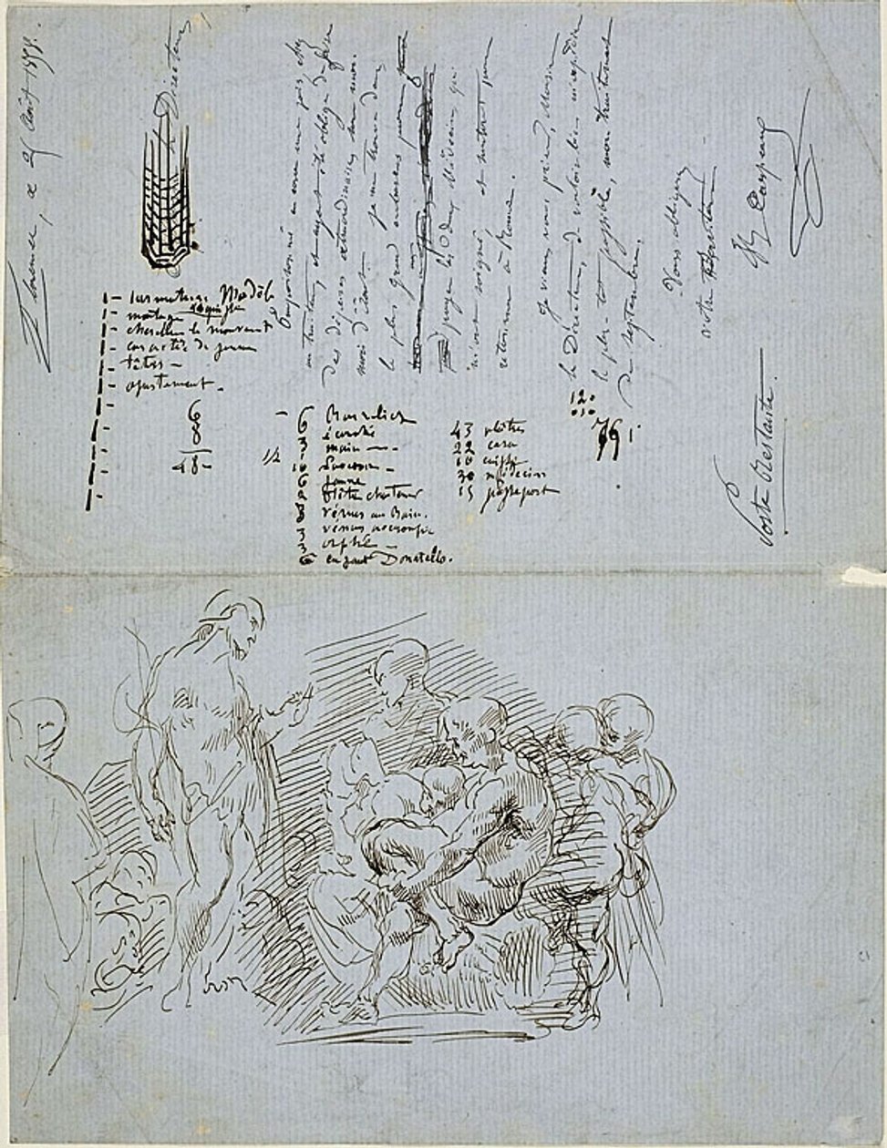 De prediking van Johannes de Doper door Jean Baptiste Carpeaux