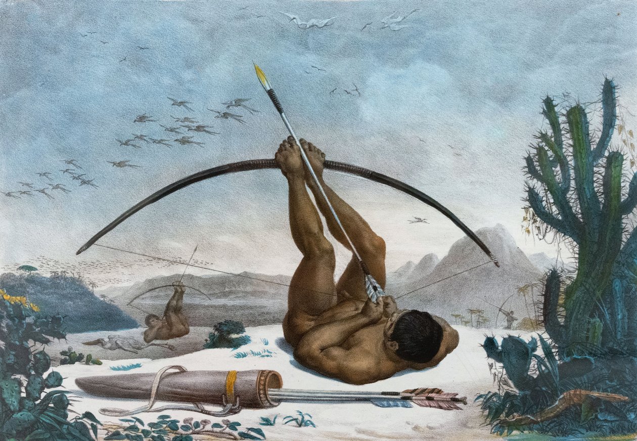 Caboclo door Jean-Baptiste Debret 1834 door Jean Baptiste Debret