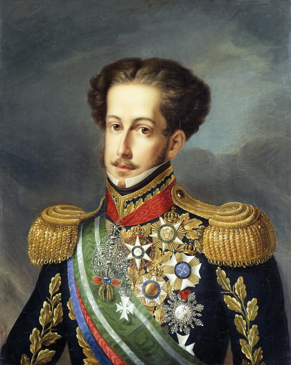 Dom Pedro I, Keizer van Brazilië, circa 1816 door Jean Baptiste Debret