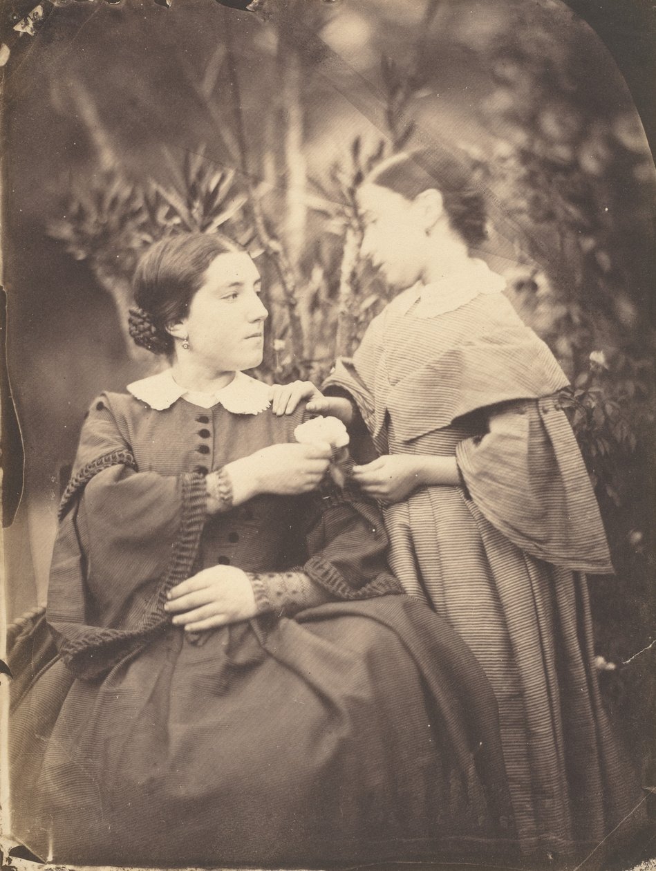 Portret van vrouw en kind, 1855 door Jean Baptiste Frénet