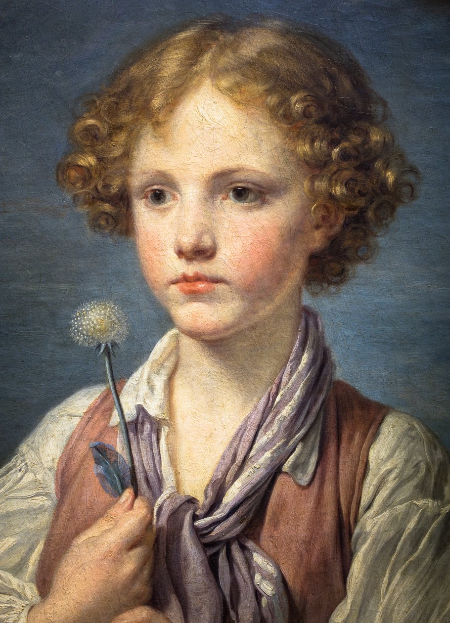 Een jonge herder door Jean Baptiste Greuze