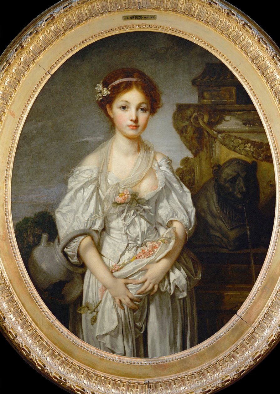 La cruche cassee - de gebroken kan ... door Jean Baptiste Greuze