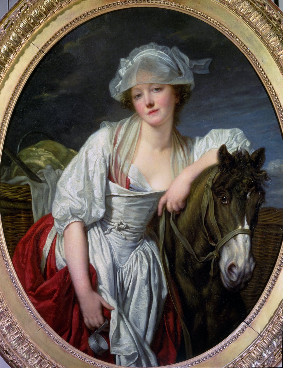 La laitiere door Jean Baptiste Greuze