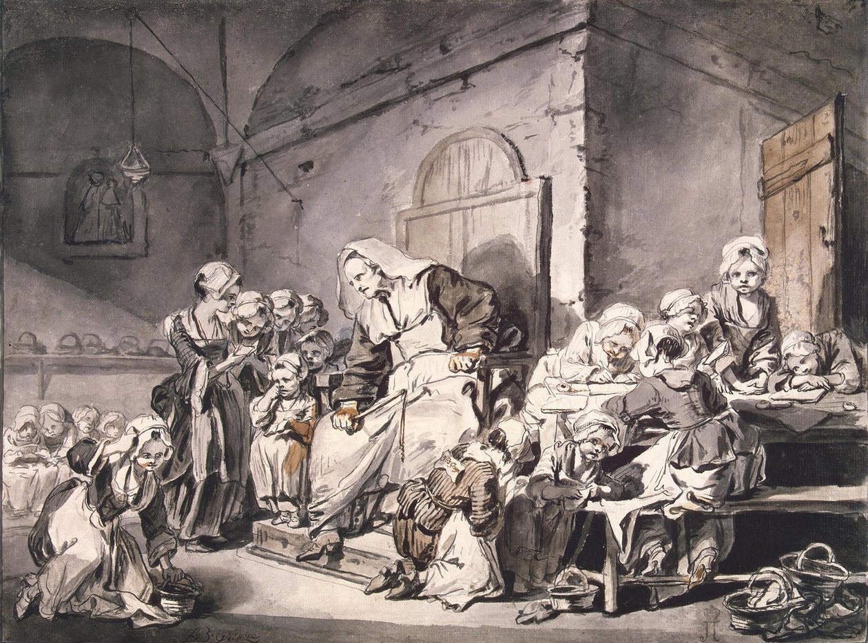Schoolmeester door Jean-Baptiste Greuze