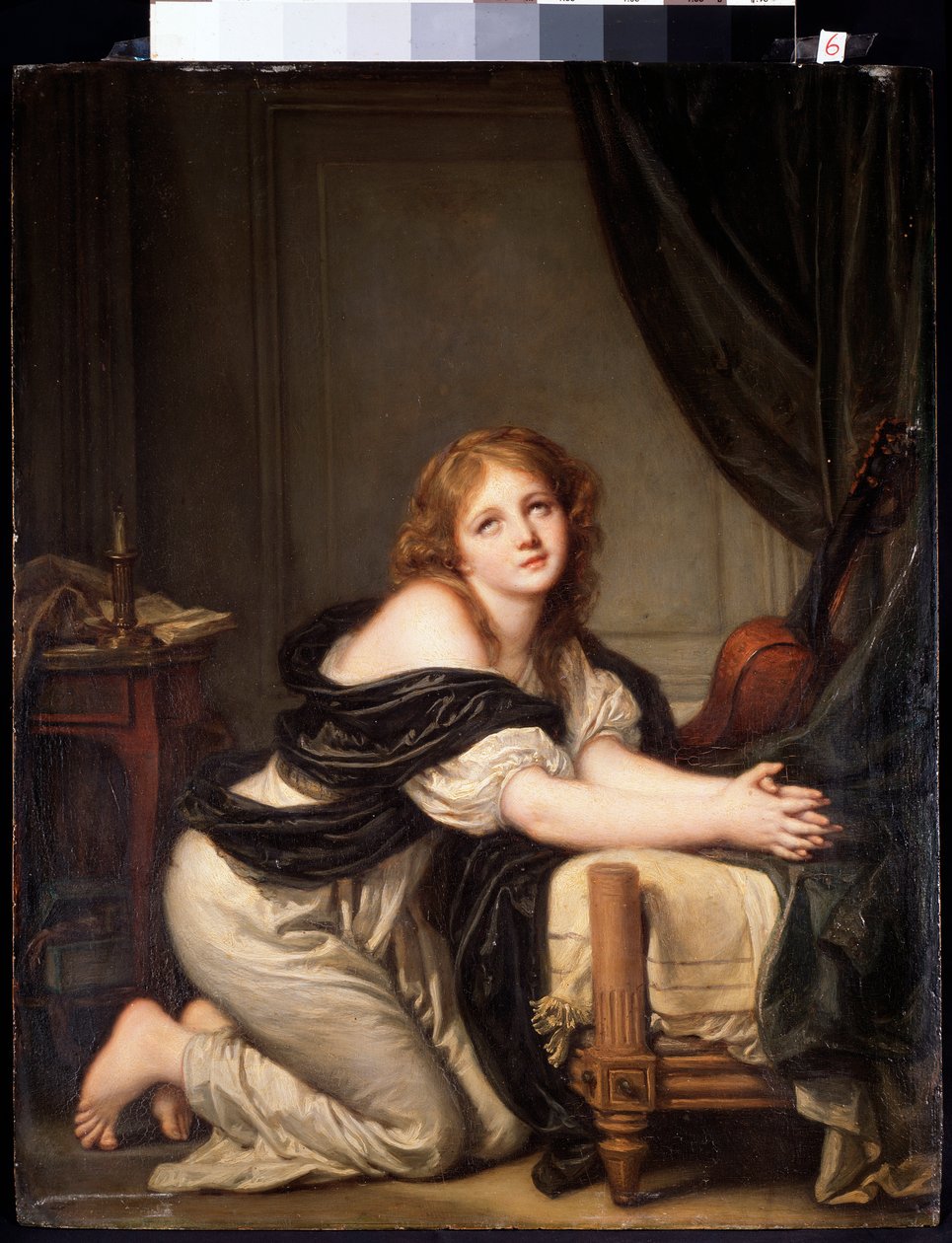 Het ochtendgebed door Jean Baptiste Greuze