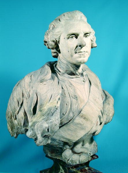 Buste van Maurice (1696-1750) Graaf van Saksen door Jean Baptiste II Lemoyne