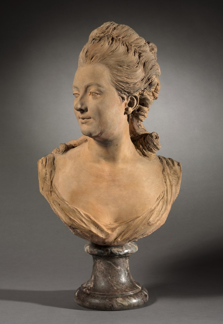 Portret van Melle de Vandeul, mogelijk 1760 door Jean Baptiste II Lemoyne