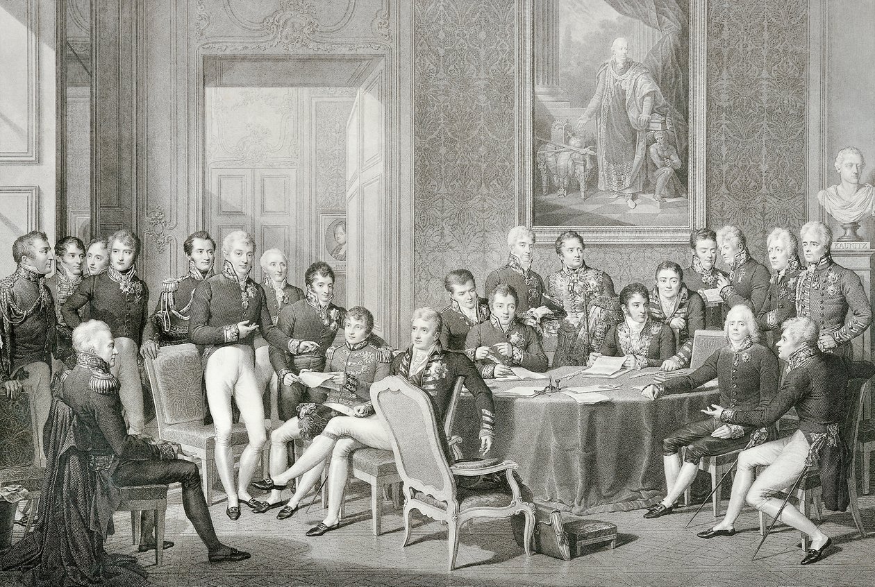 Deelnemers aan het Congres van Wenen in 1814-1815 door Jean Baptiste Isabey