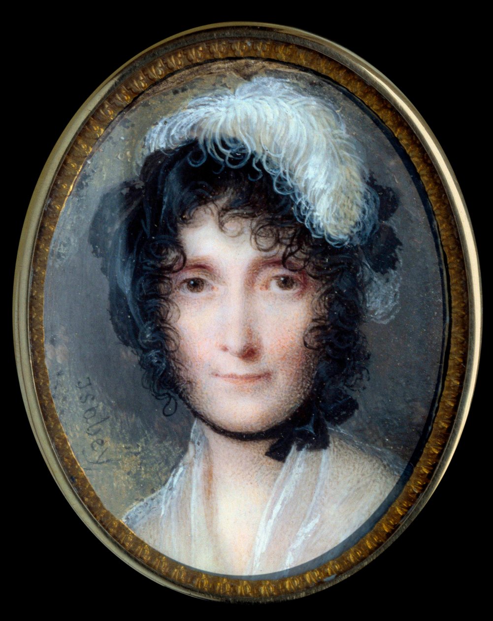 Portret van Laetitia Bonaparte (Letizia Maria Ramolino) (1750-1836), moeder van Napoleon Bonaparte door Jean Baptiste Isabey