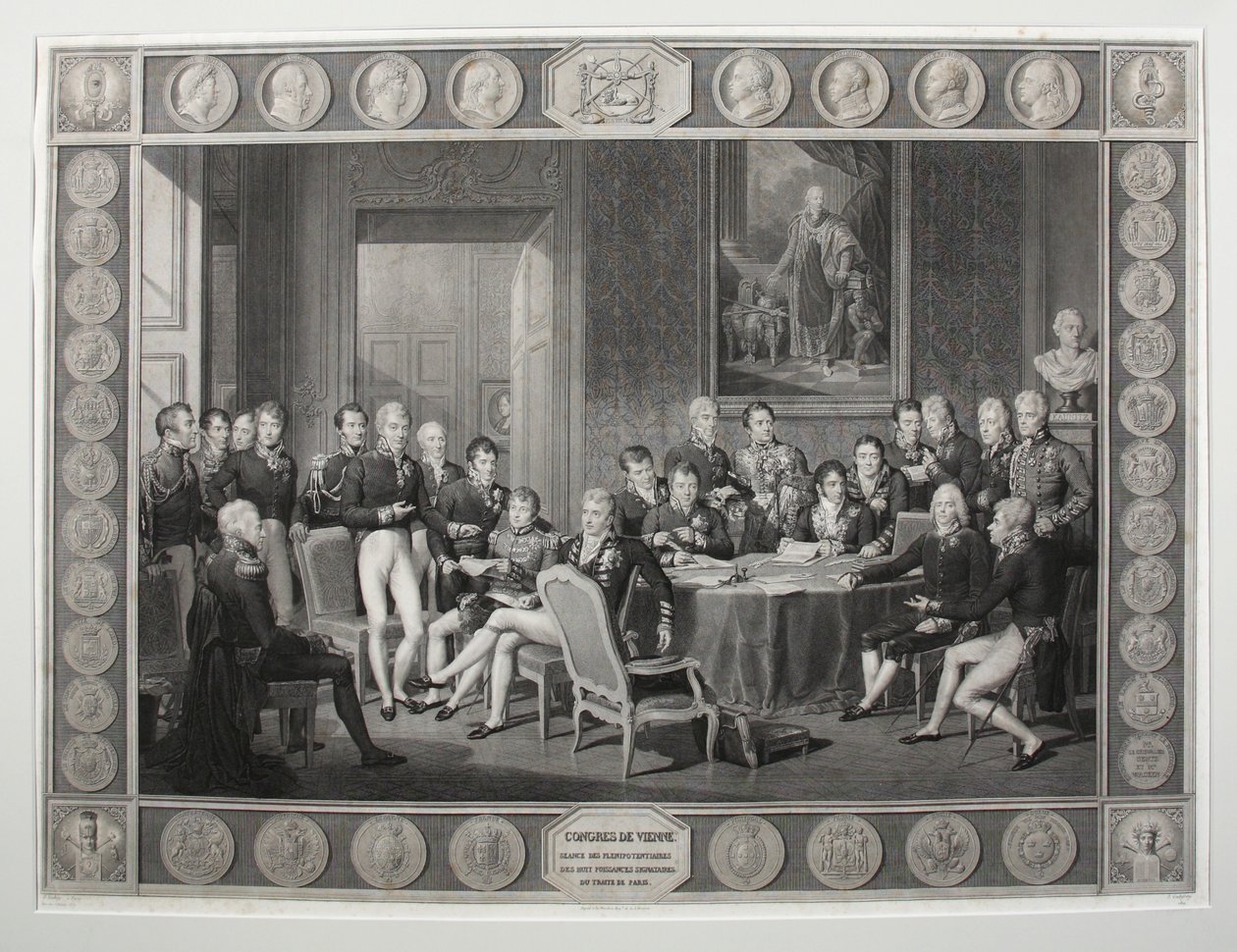 Het Congres van Wenen, 1815 door Jean Baptiste Isabey