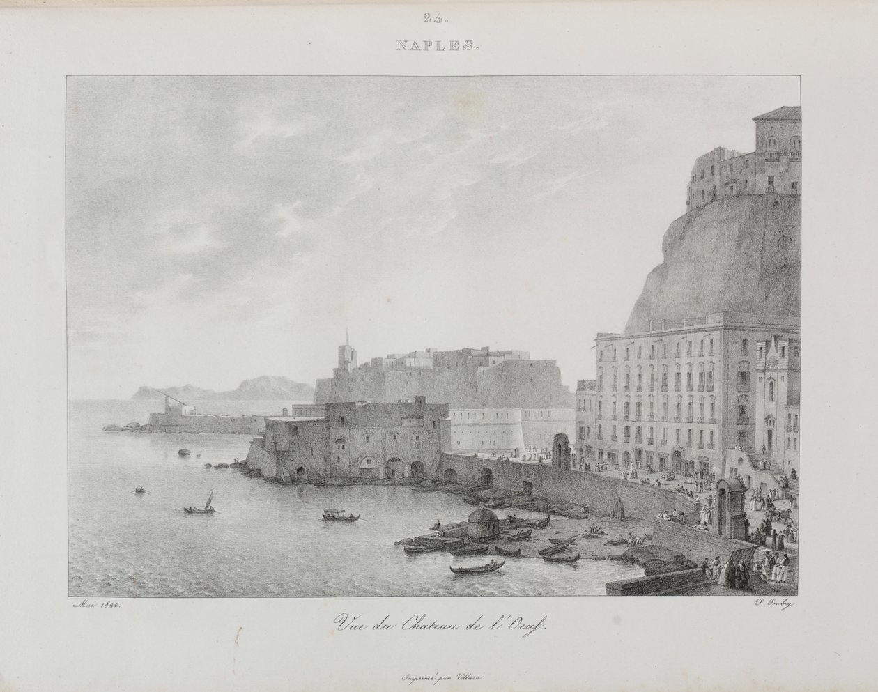 Reis naar Italië in 1822 door Jean Baptiste Isabey