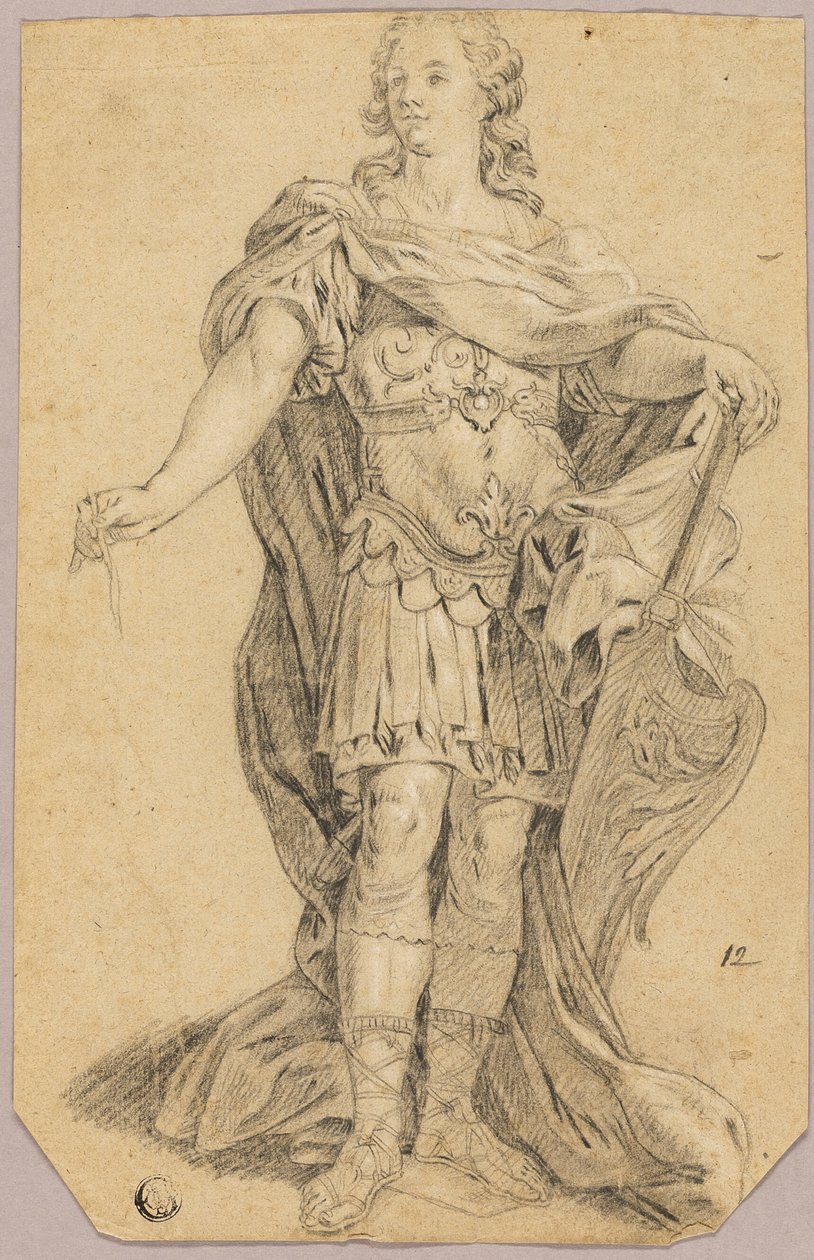 Standbeeld van Louis XIV door Jean Baptiste Lemoyne II