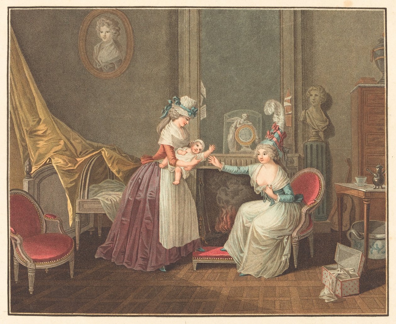 Het ontbijt van Fanfan door Jean Baptiste Mallet after Henri Nicolas van Gorp