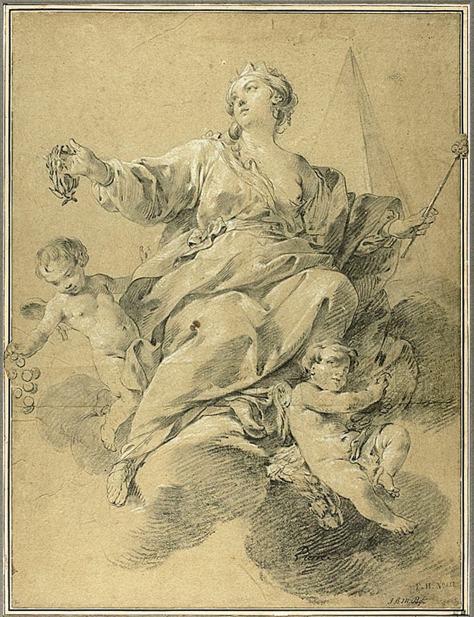 Allegorie van de Overwinning door Jean Baptiste Marie Pierre