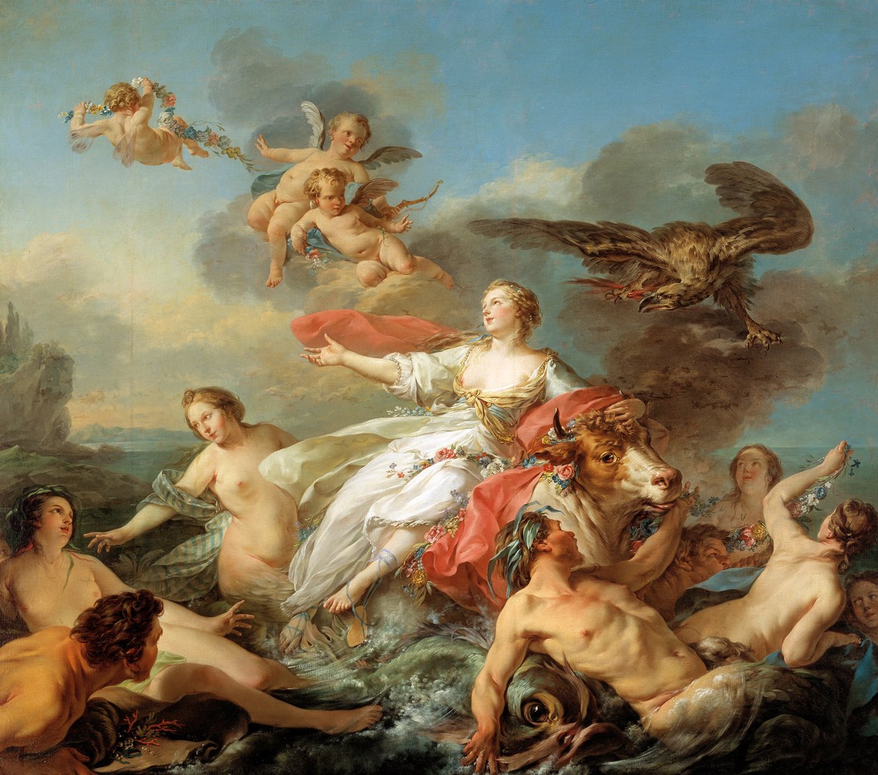 De ontvoering van Europa door Jean Baptiste Marie Pierre