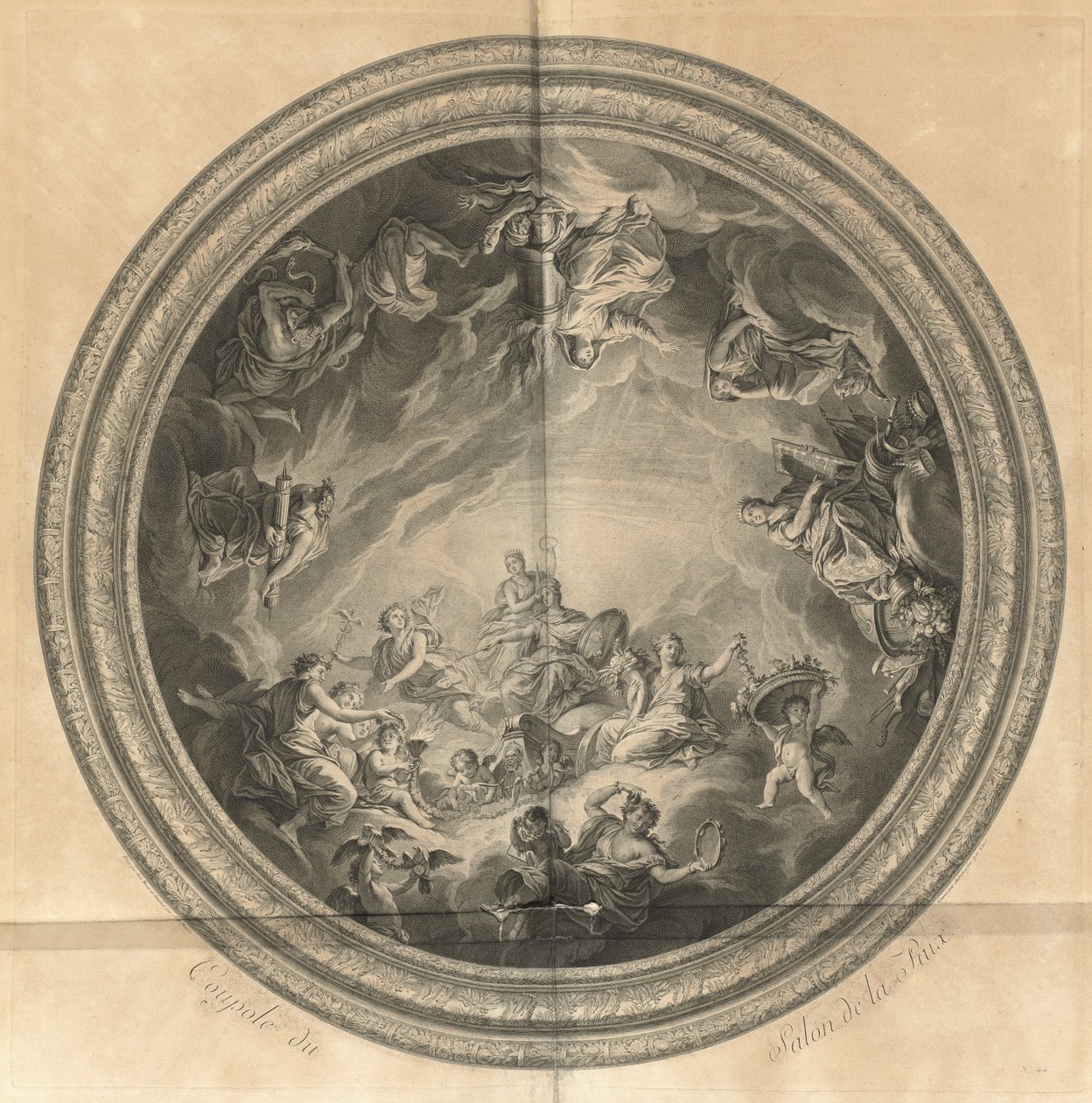 Koepel van de Salon van Vrede [pl. 44] door Jean Baptiste Masse