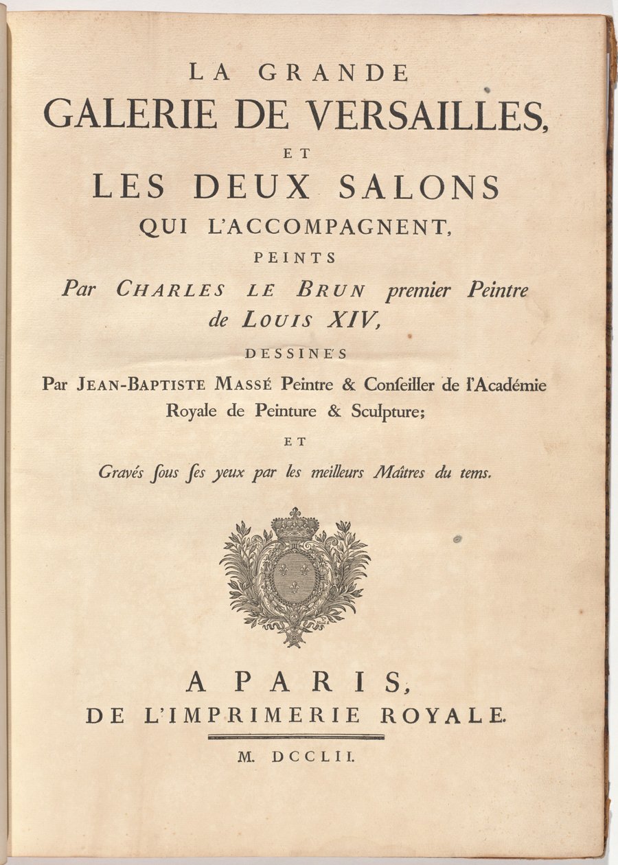 De Grote Galerie van Versailles en Twee Begeleidende Salons door Jean Baptiste Masse