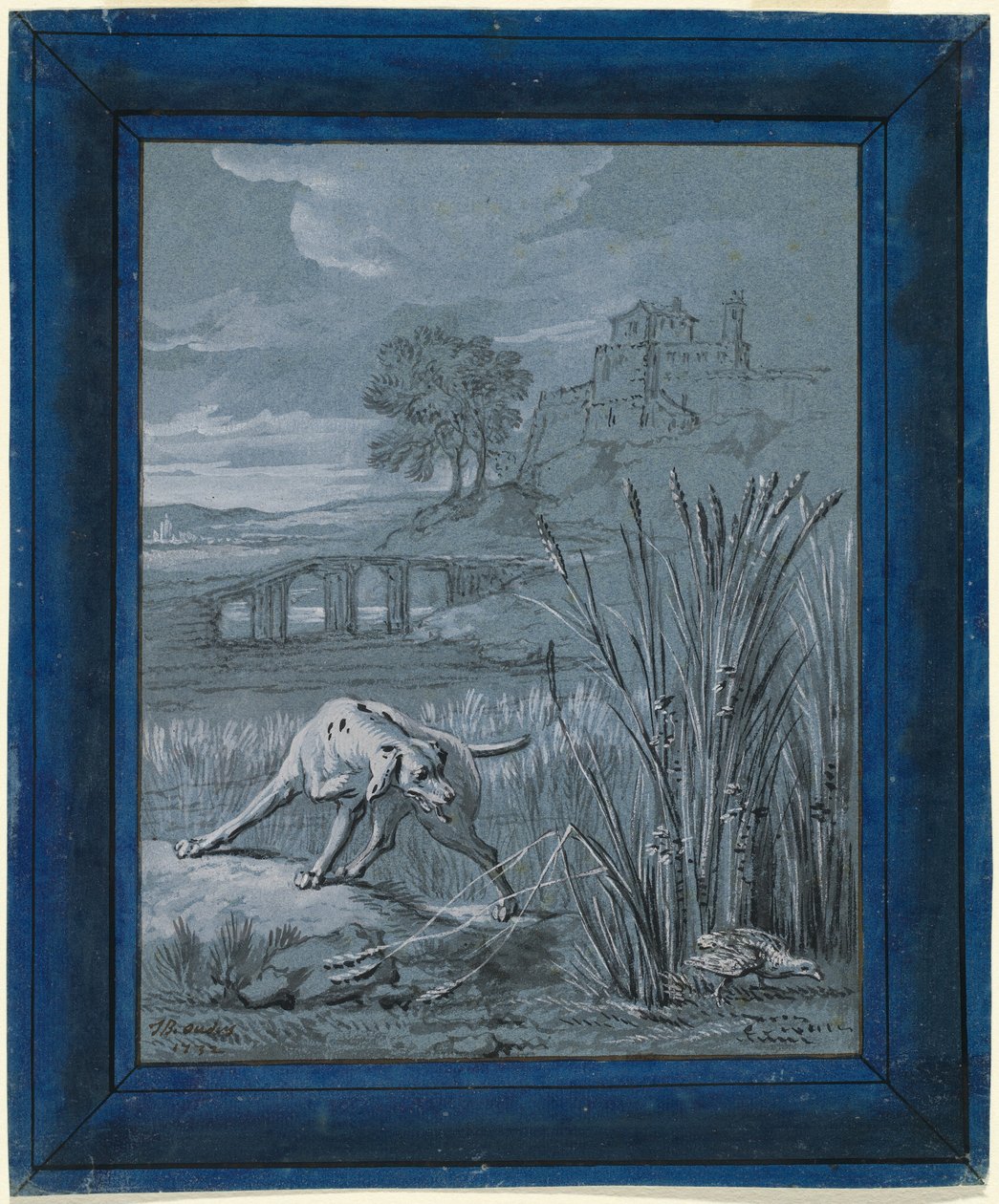 De Patrijs Redt Haar Jongen door Jean Baptiste Oudry