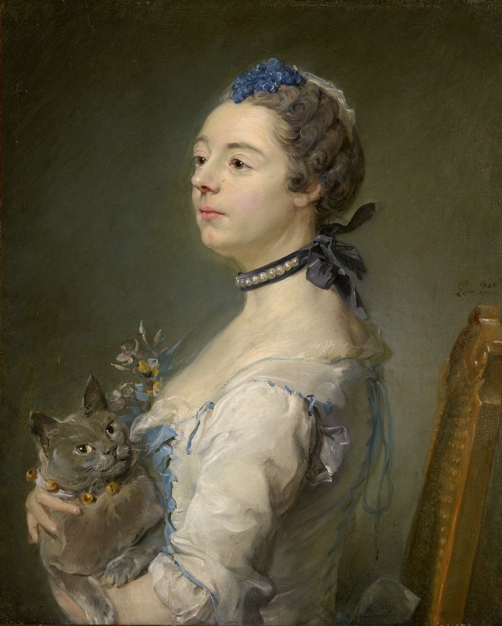 Magdaleine Pinceloup de la Grange, née de Parseval door Jean Baptiste Perronneau