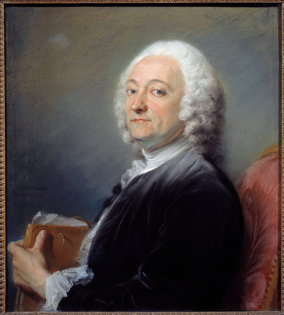 Portret van de schilder Hubert Drouais door Jean Baptiste Perronneau