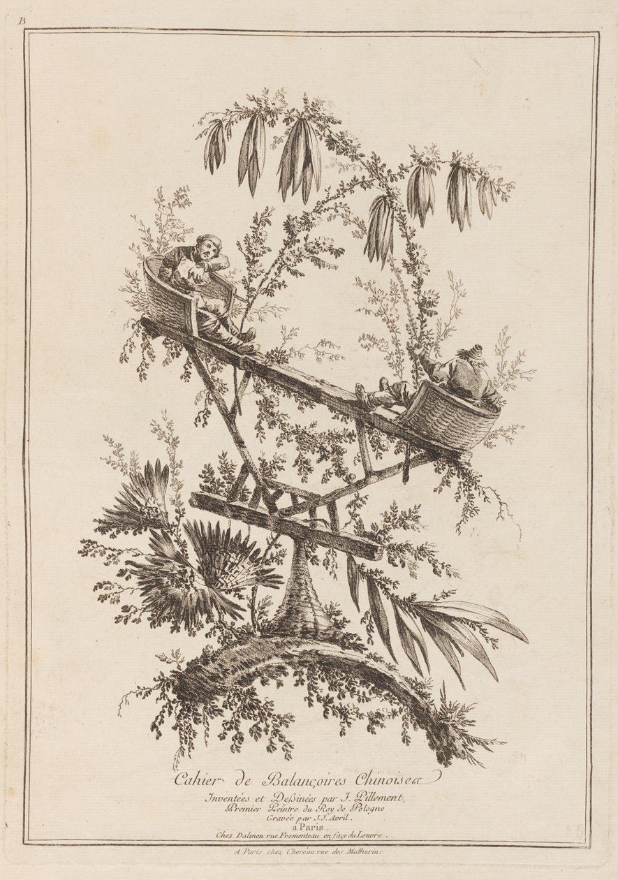 Cahier de Balançoires Chinoises door Jean Baptiste Pillement