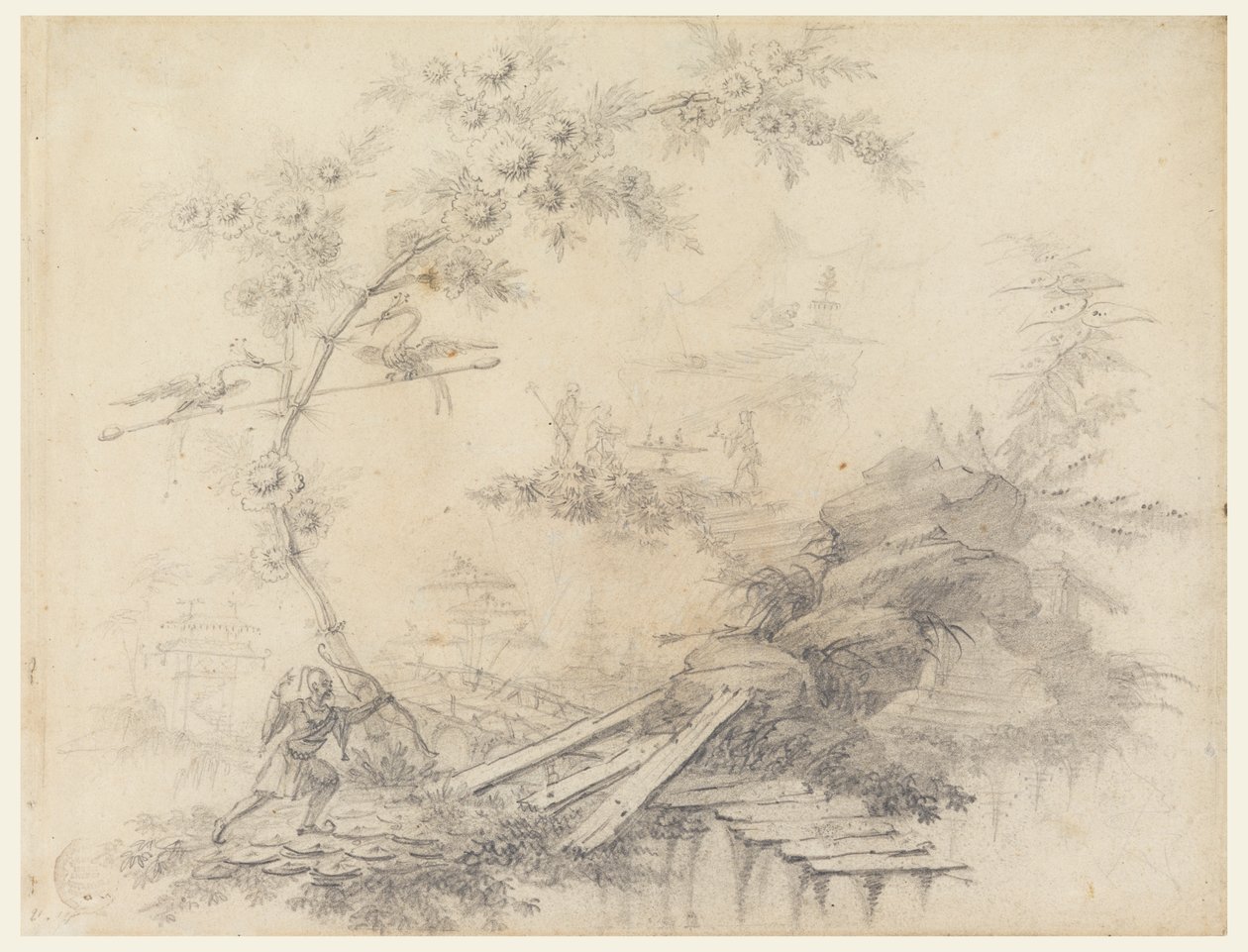 Chinoiserie-fantasie door Jean Baptiste Pillement