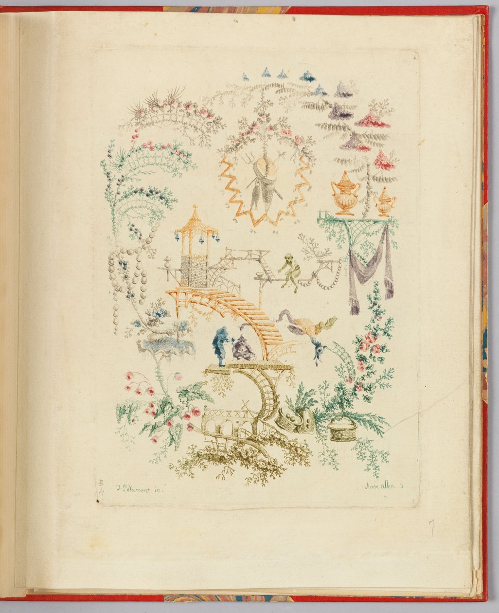 Ornamentontwerp uit "Nouvelle suite de cahiers chinois a l