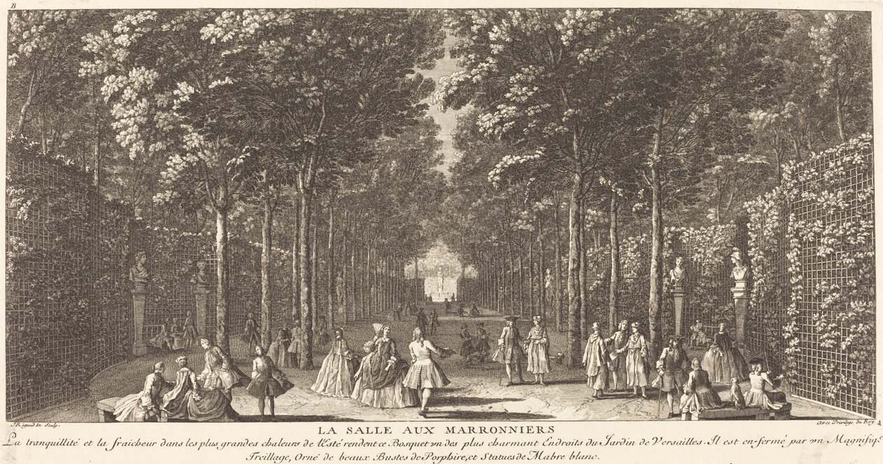La Salle aux Marronniers door Jean Baptiste Rigaud