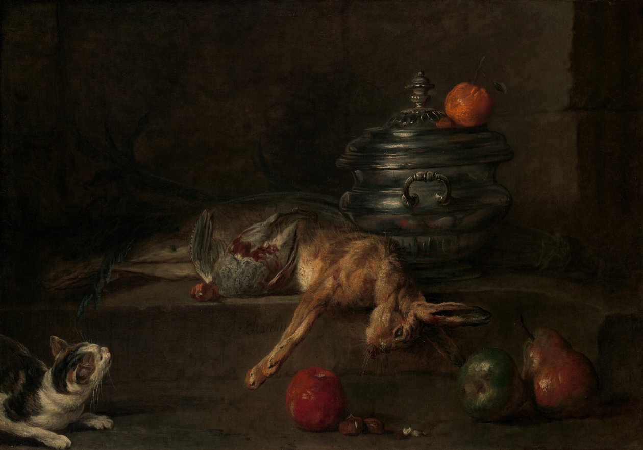 De zilveren terrine door Jean-Baptiste Simeon Chardin