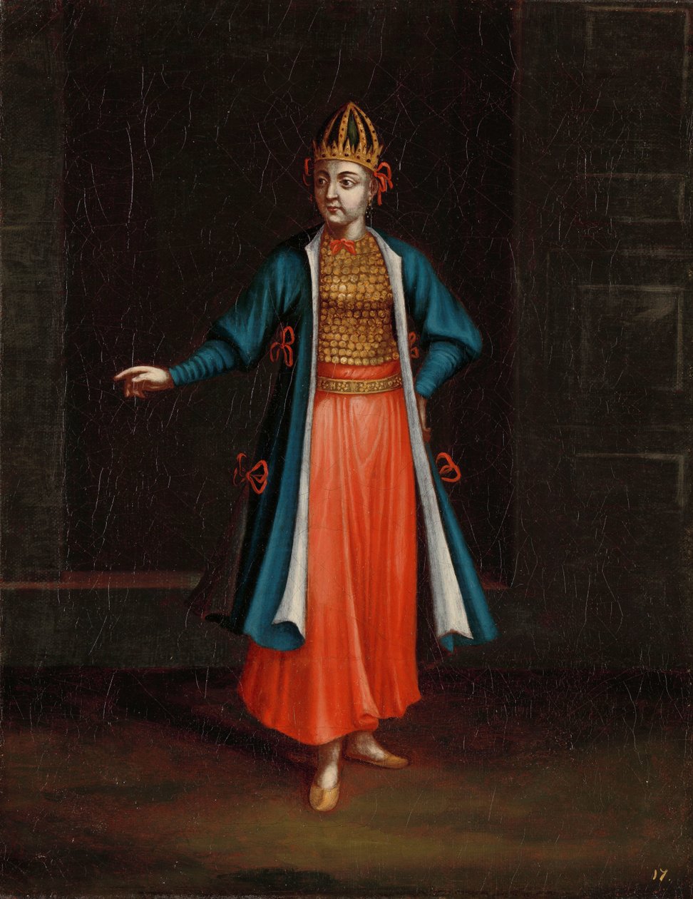 Vrouw van de Bulgaarse kust door Jean Baptiste Vanmour (workshop of)