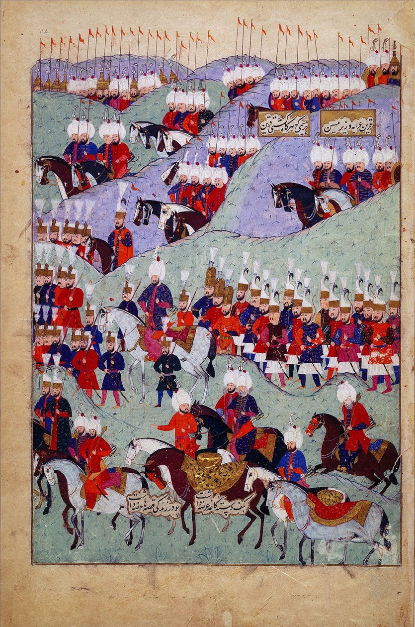 Begrafenis van Sultan Suleyman de Prachtige, Geschiedenis van Sultan Suleyman, Istanbul, Turkije, 1579 door Jean Baptiste Vanmour
