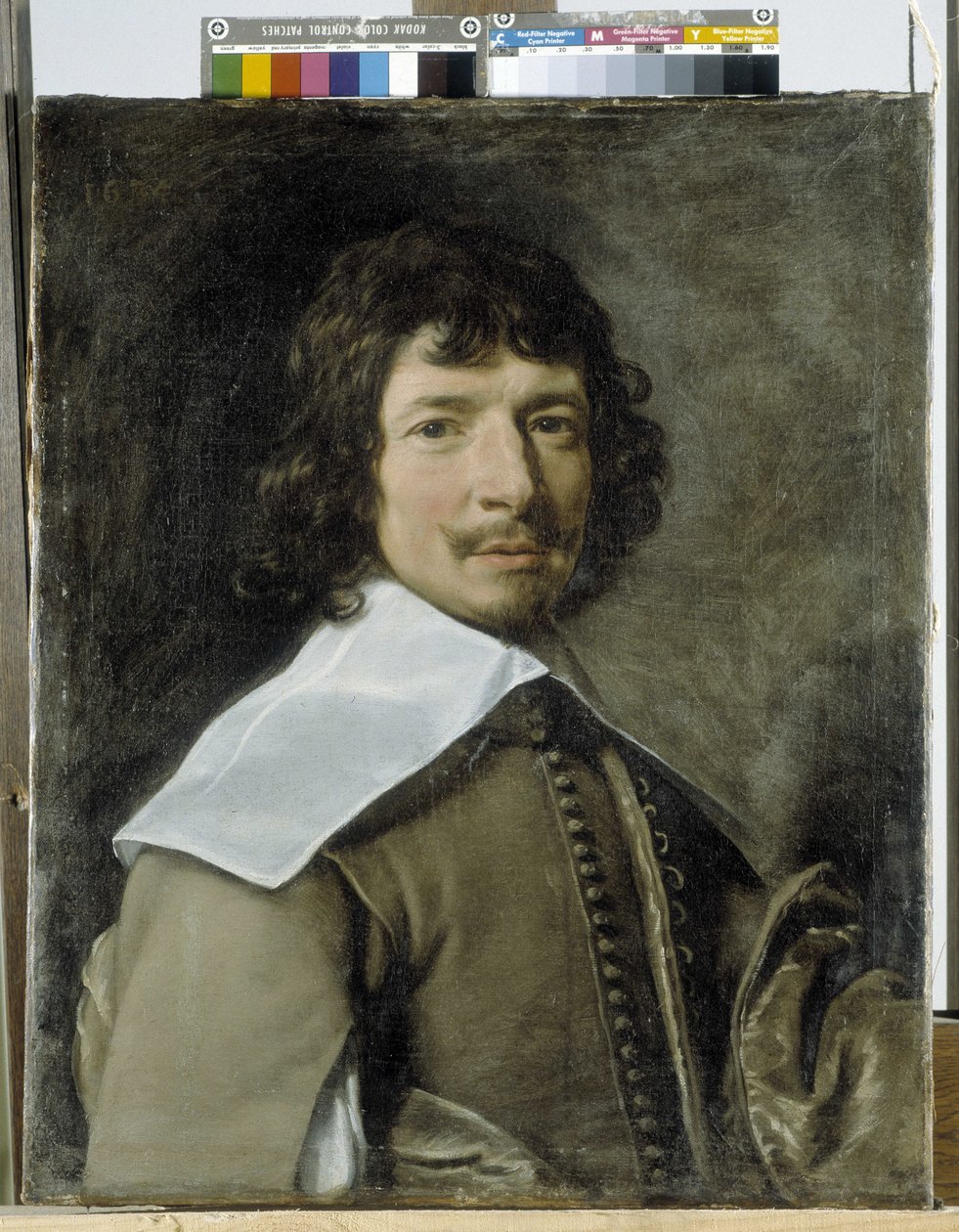 Portret van een man, ook wel "De man in grijs" genoemd door Jean Baptiste de Champaigne