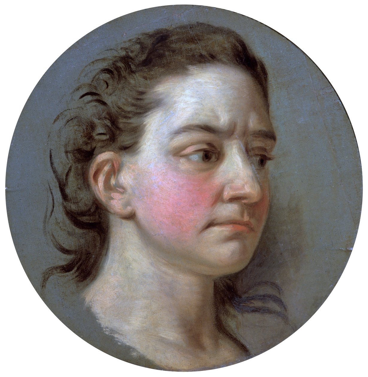 Portret van een vrouw, 18e eeuw door Jean Baptiste van Loo