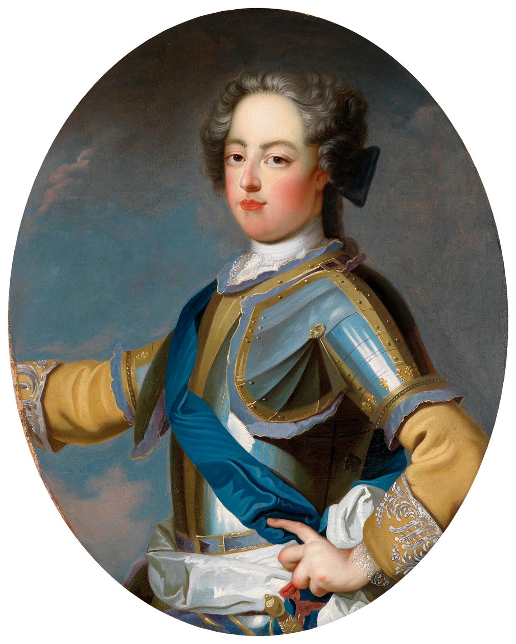 Portret van koning Lodewijk XV 1710-1774, 1720s door Jean Baptiste van Loo