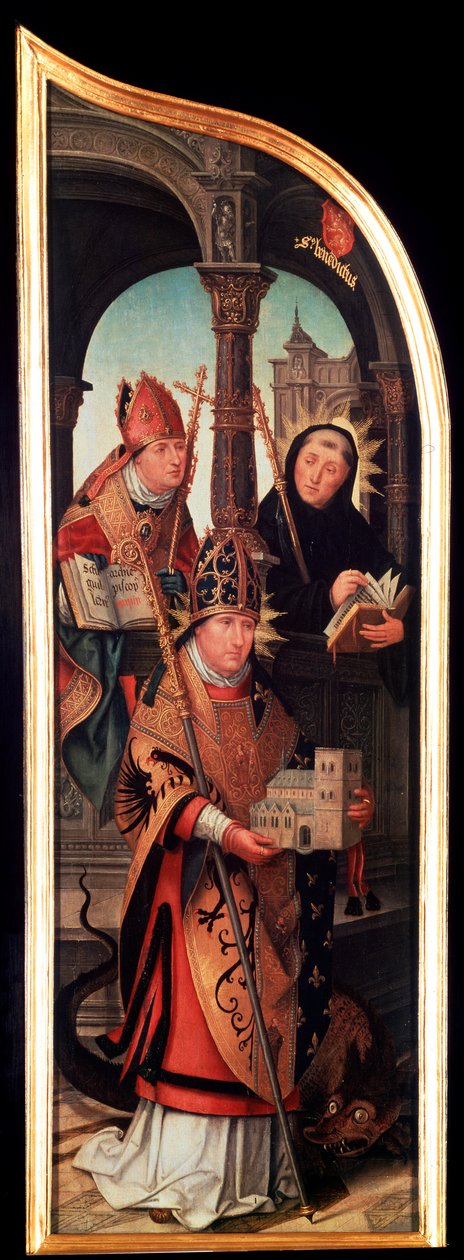 De annunciatie, drieluik, zijpaneel, 1517 door Jean the Elder Bellegambe