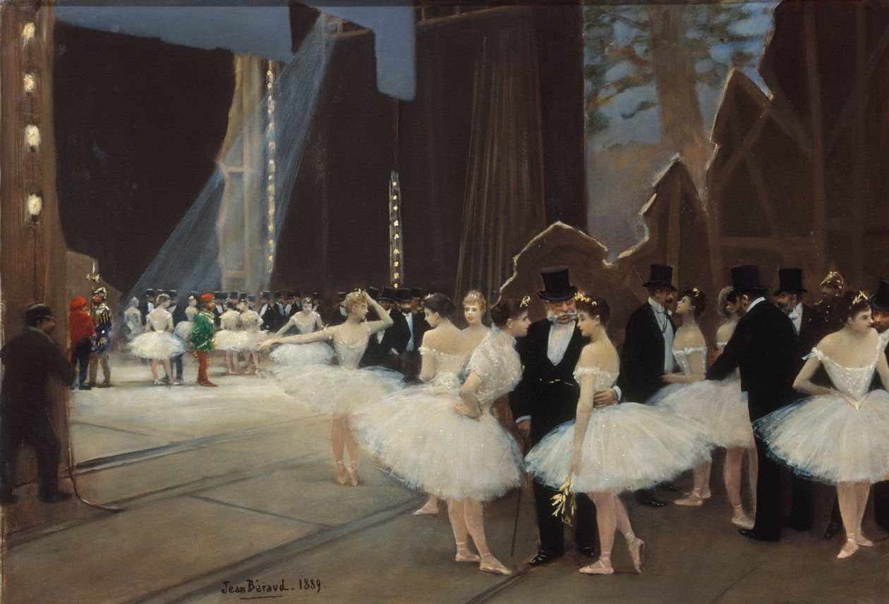 Achter de schermen bij de Parijse Opera door Jean Beraud