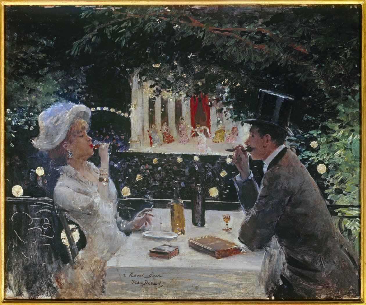 Diner bij de Ambassadeurs. Schilderij door Jean Béraud (1849-1935), 20e eeuw. Olie op hout. Parijs, Musée Carnavalet door Jean Beraud