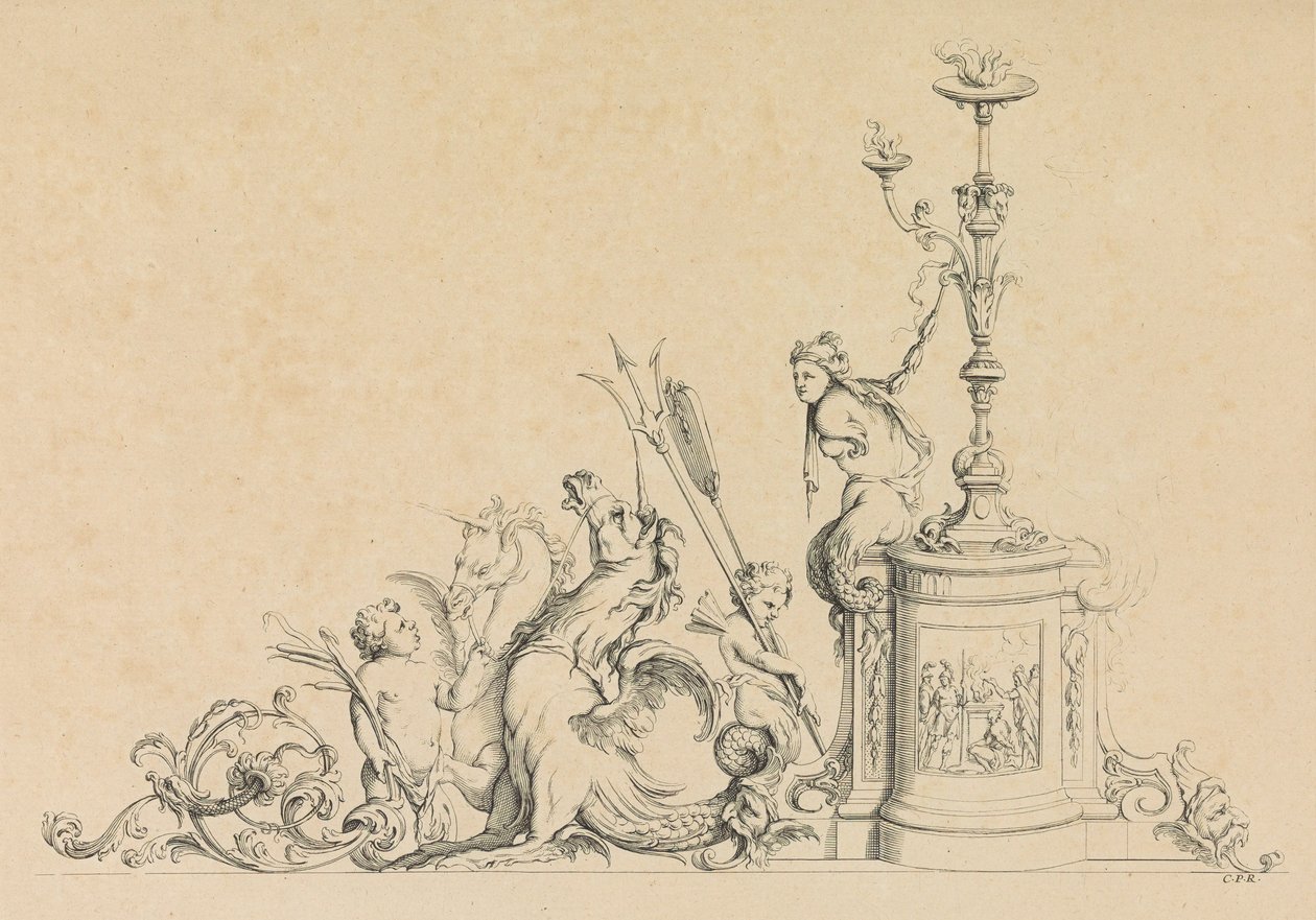 Arabeske Ontwerpen voor Diverse Gebruiken Uitgevonden door J.B. Toro, 1716 door Jean Bernard Toro