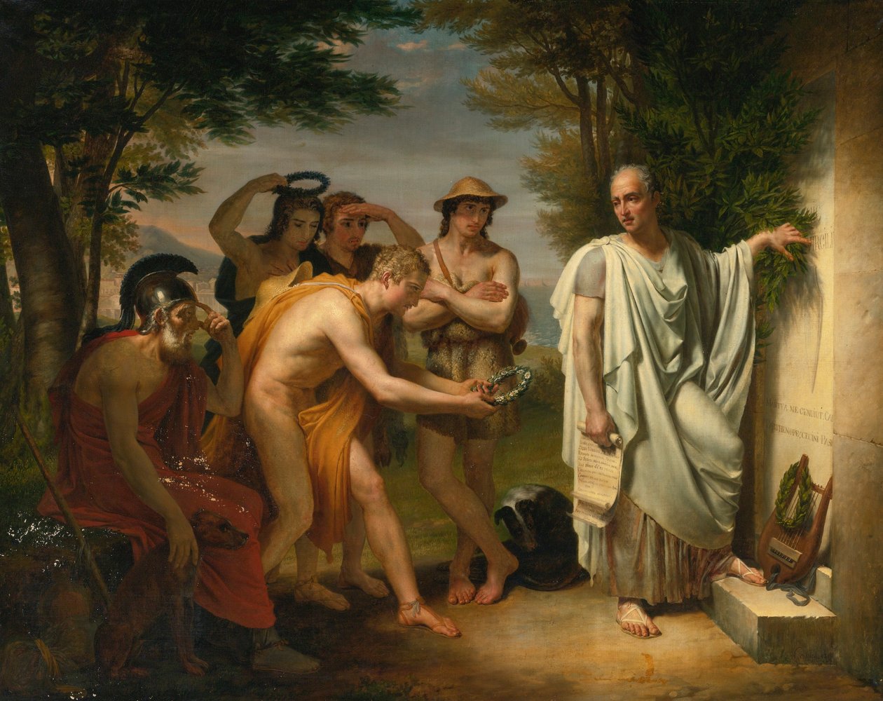 Horatius bij het graf van Vergilius door Jean Bruno Gassies