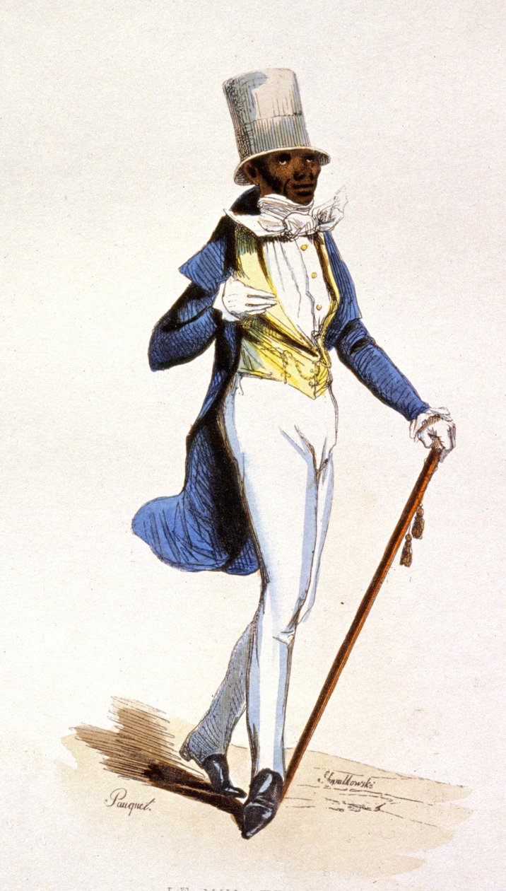 Een mulat in de Franse Antillen, ca. 1850 (gravure) door Jean Charles (1800 79) Pauquet