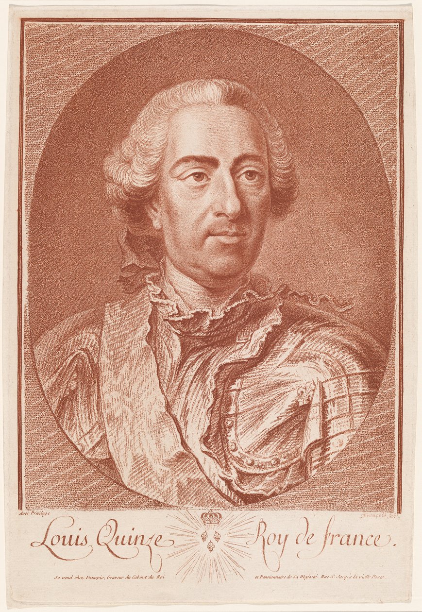Louis Quinze, Koning van Frankrijk (Louis XV) door Jean Charles François