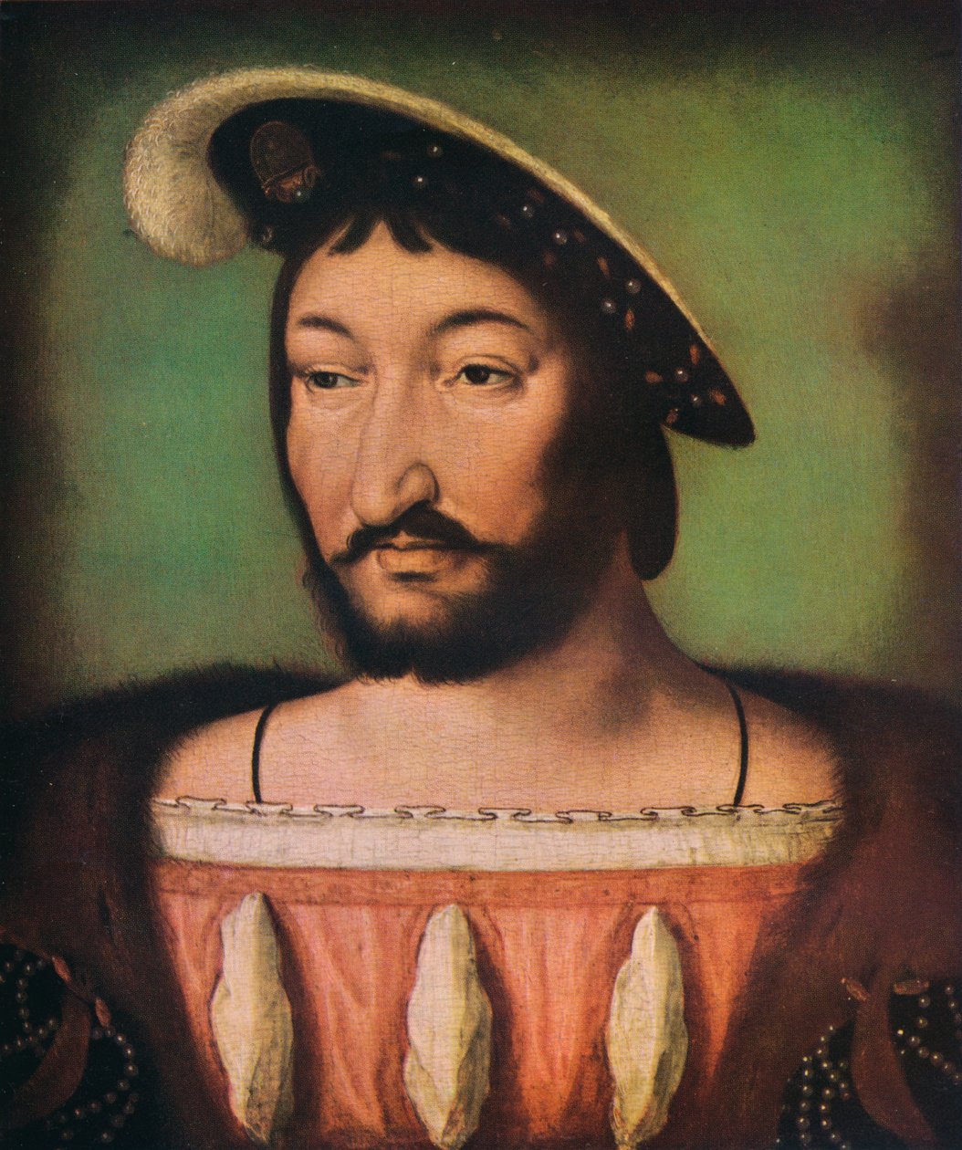 Portret van François I van Frankrijk, 16e eeuw door Jean Clouet