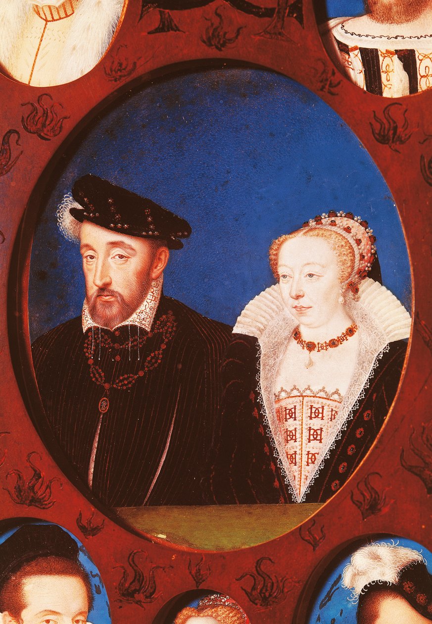 Portret van Hendrik II van Frankrijk (Saint-Germain-en-Laye) door Jean Clouet
