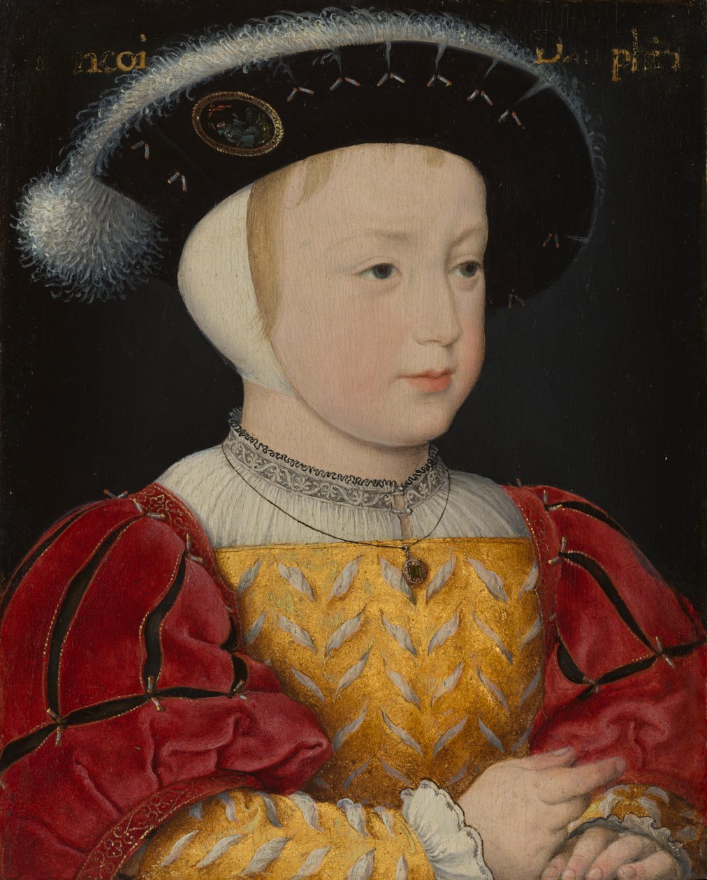 De kroonprins François, zoon van koning François I van Frankrijk door Jean Clouet
