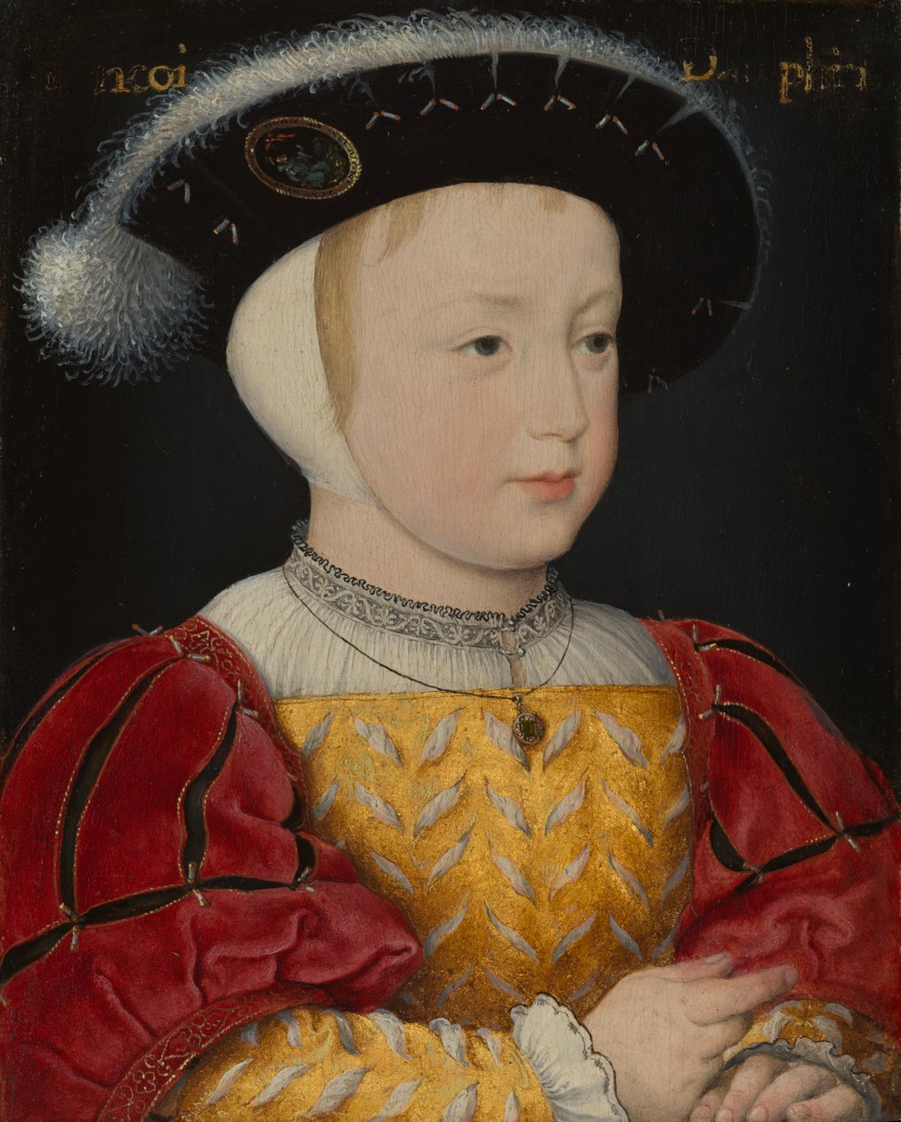 De kroonprins François, zoon van koning François I van Frankrijk door Jean Clouet