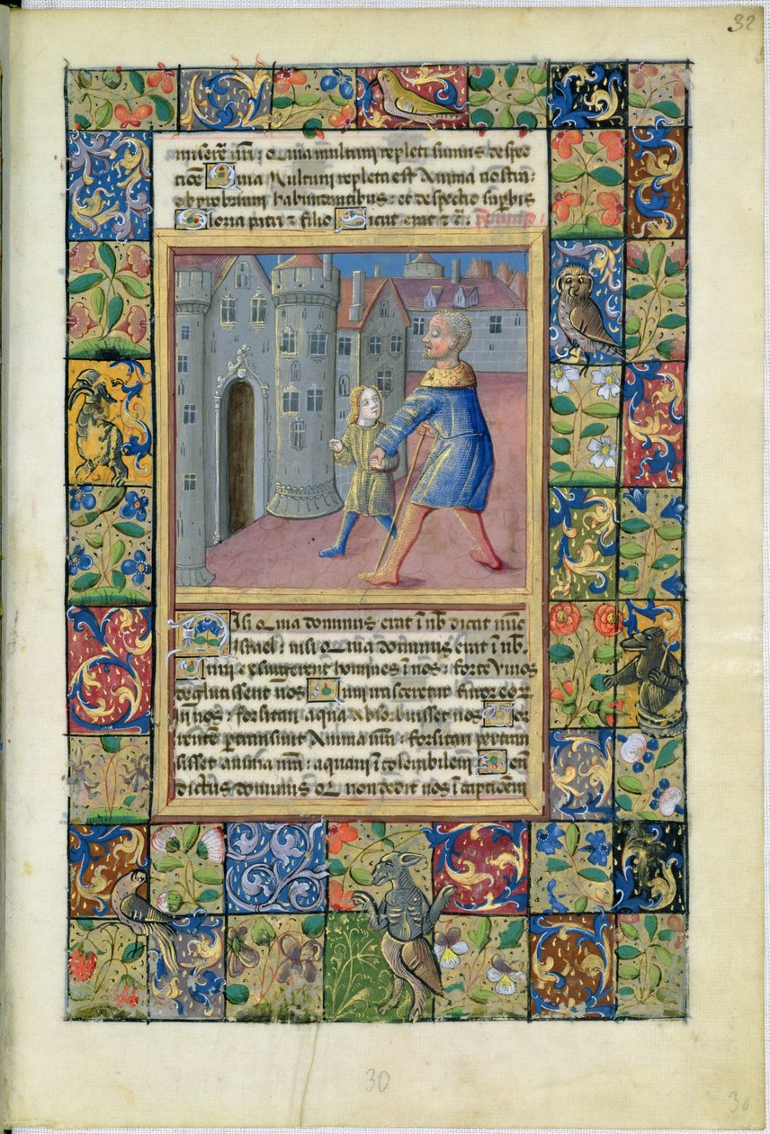 De Genezing van de Blinde Man, Johannes 9:1-7 uit de Getijden van Louis d