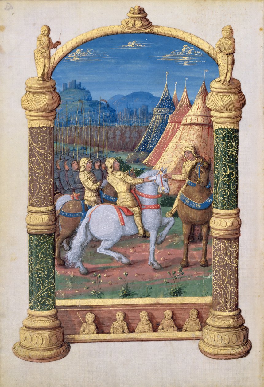 David en Absalom in oorlog om de Kroon, uit het 