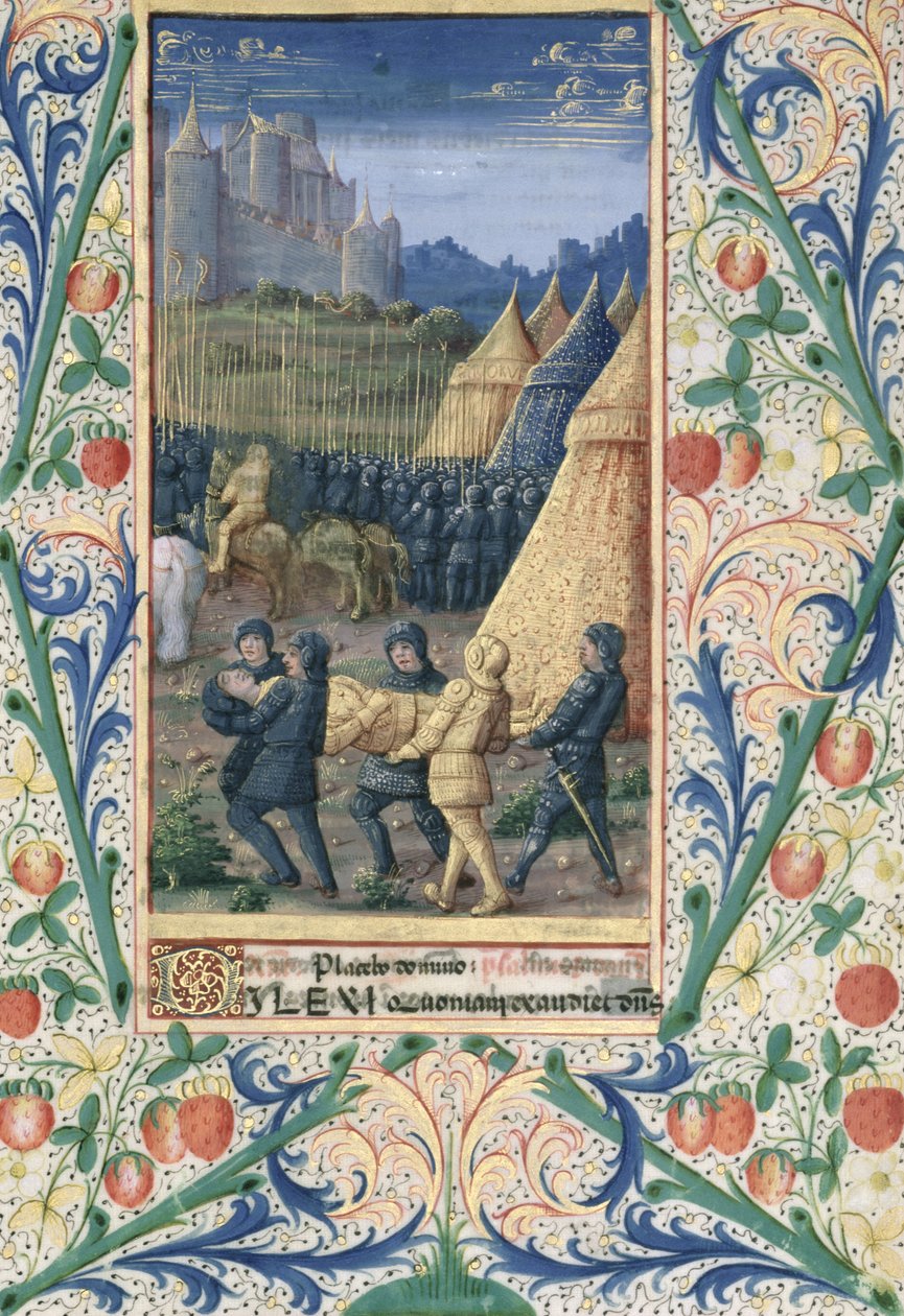 Ms Lat. Q.v.I.126 f.64 De dood van Absalom, uit het 