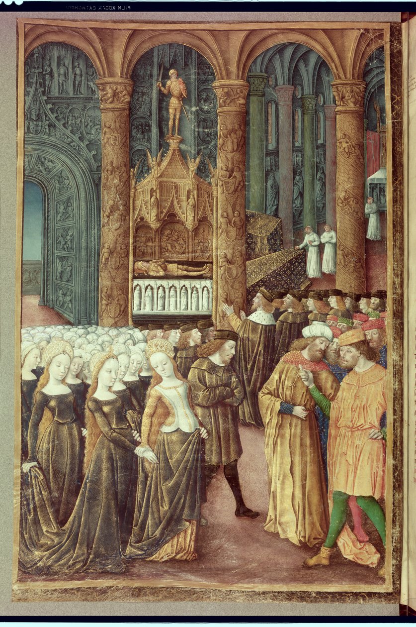Priamus voor het graf van Hector in de Tempel van Apollo, uit de 