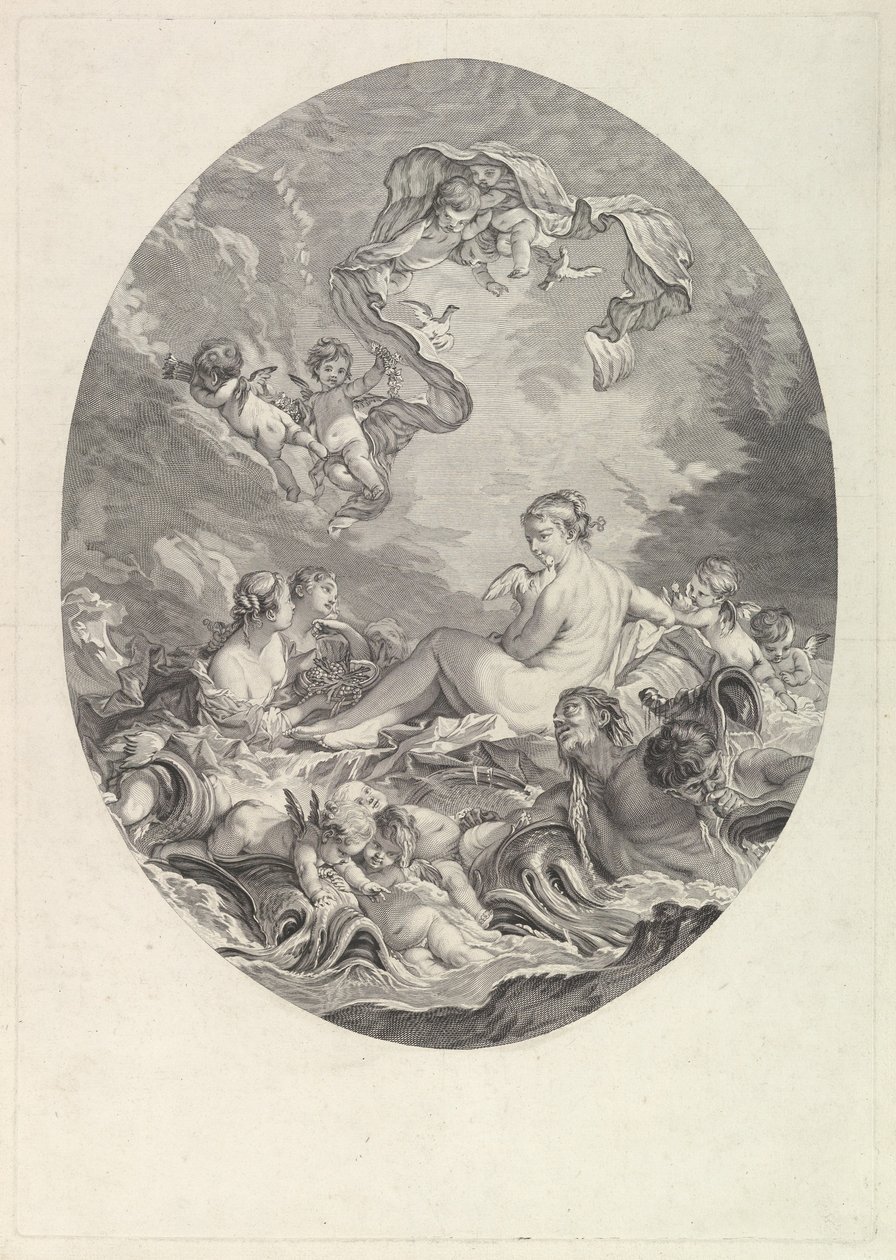 De Geboorte en Triomf van Venus door Jean Daullé